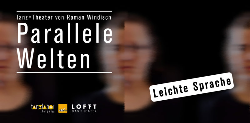 Vor schwarzem Hintergrund ist unscharf ein Kopf zu erkennen. Die linke und die rechte Gesichtshälfte gehören jeweils zu einer anderen Person.