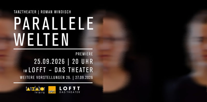 Grafik zeigt vor schwarzem Hintergrund zwei Hälften von verschwommenen Gesichtern. Sie gehen ineinander über.